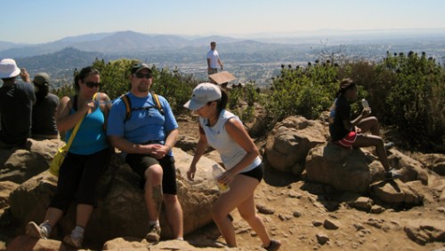 The view at Cowles Mountain Summit