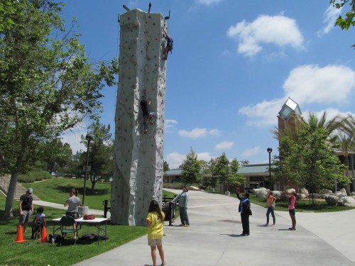 Rock climbing wall at East County Family Fun day Photo by: Erica Ramirez