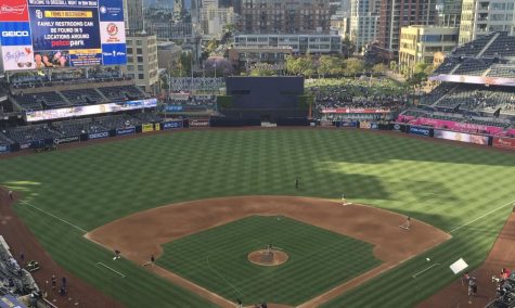 Petco Park on Padres opening day. 