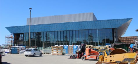 Construction in progress on Performing Visual Arts Center.