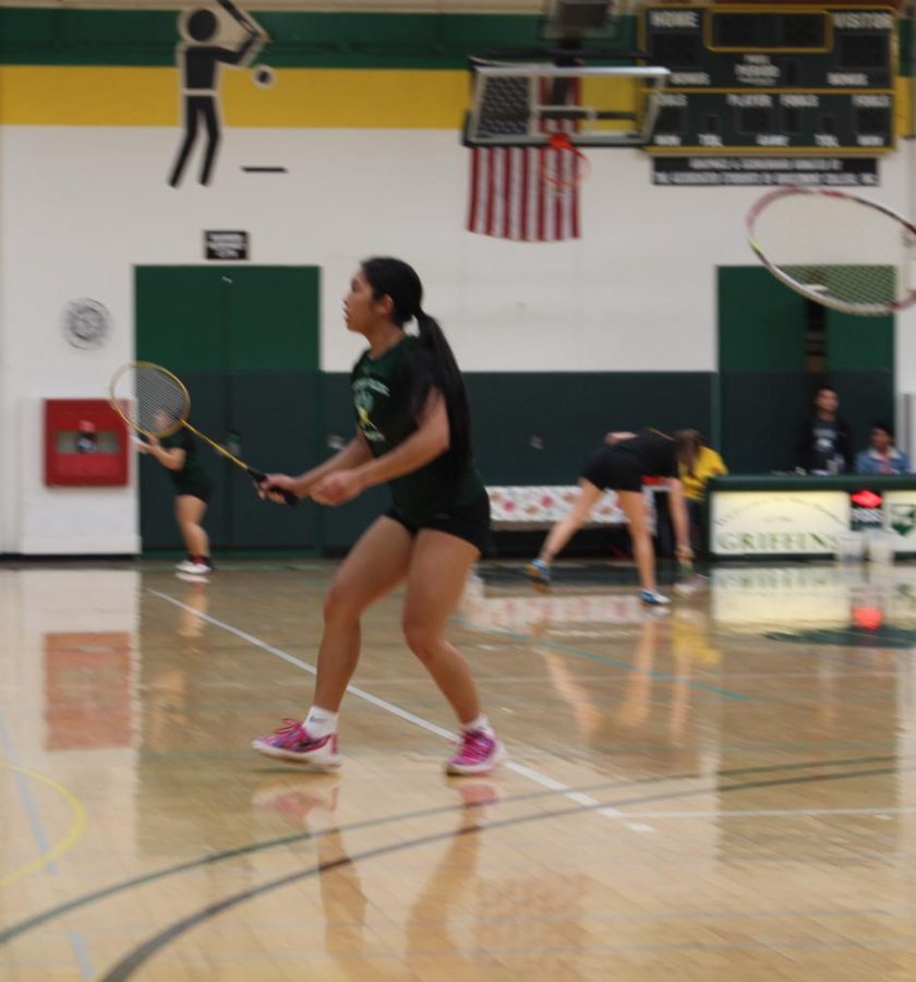 Badminton and basketball all-star athlete
Drew Mendoza swats birdies on the court.