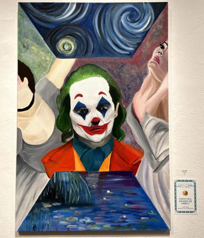 The Joker oil painting by Jarol Valdez.