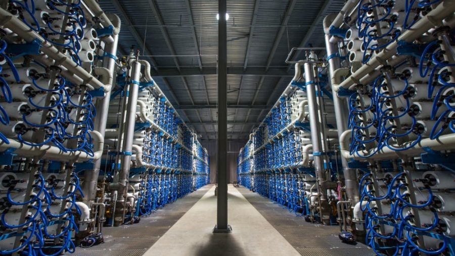 The reverse osmosis membranes at the Claude “Bud” Lewis Carlsbad (California) Desalination Plant