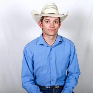 Young man in cowboy attire