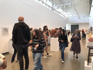 Student show reception at the Hyde Art Gallery